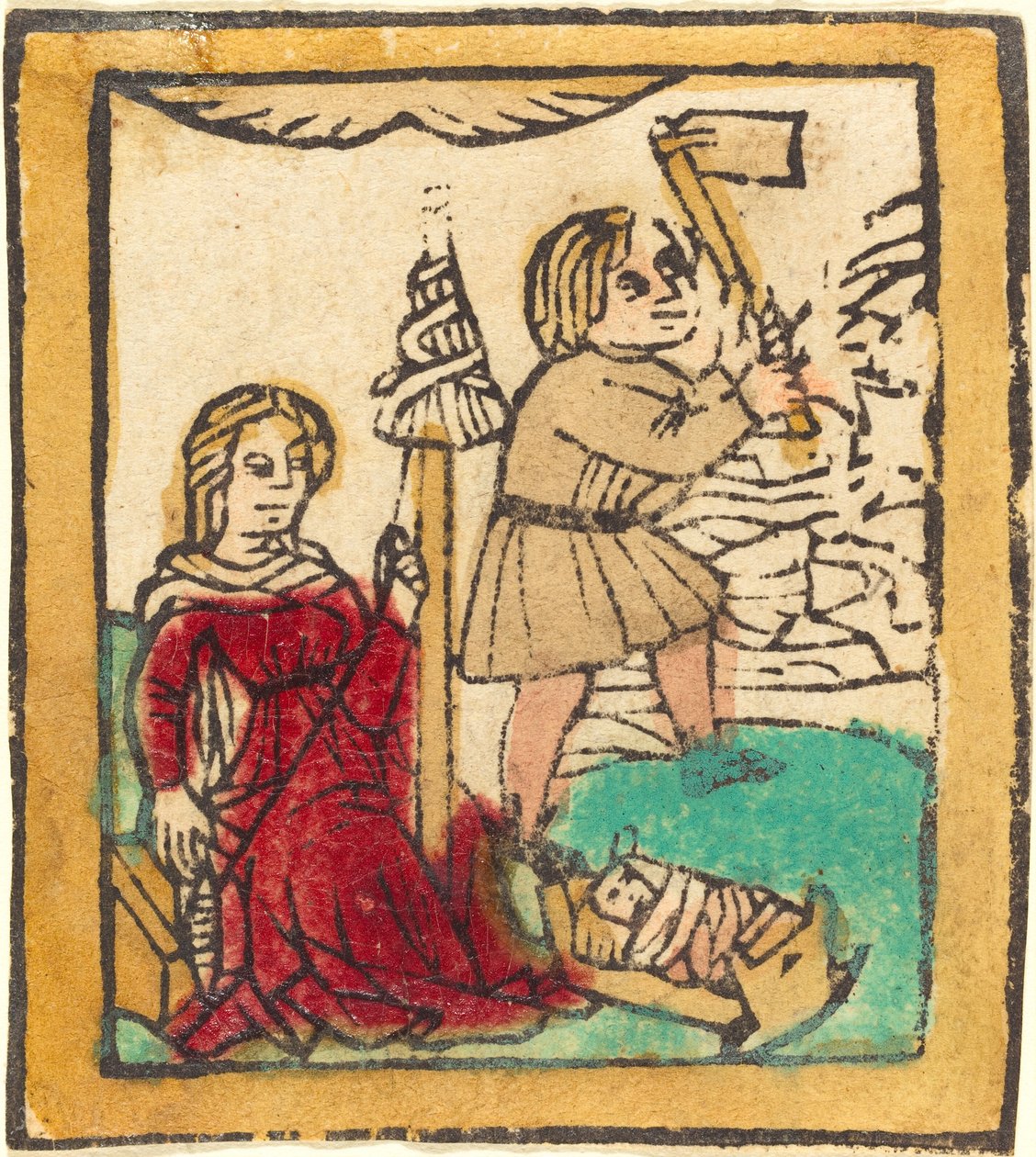 Adam a Eva od German 15th Century