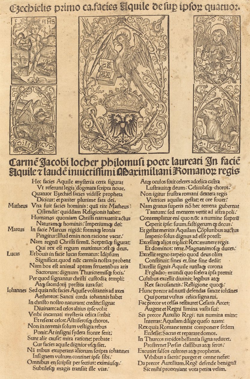 Alegorie Orla a císaře Maxmiliána I od German 15th Century