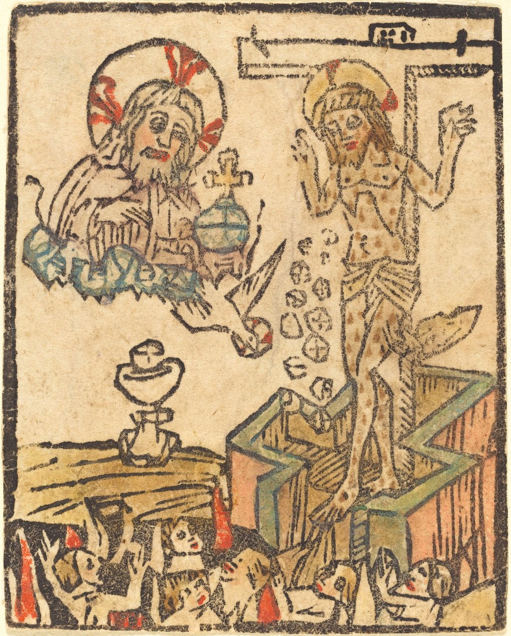 Alegorie eucharistie od German 15th Century