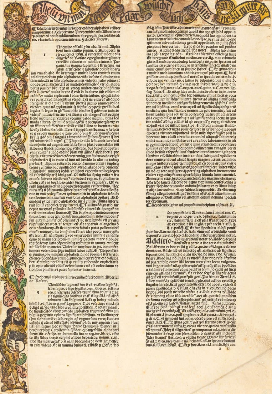 Hranice z almanachu od German 15th Century