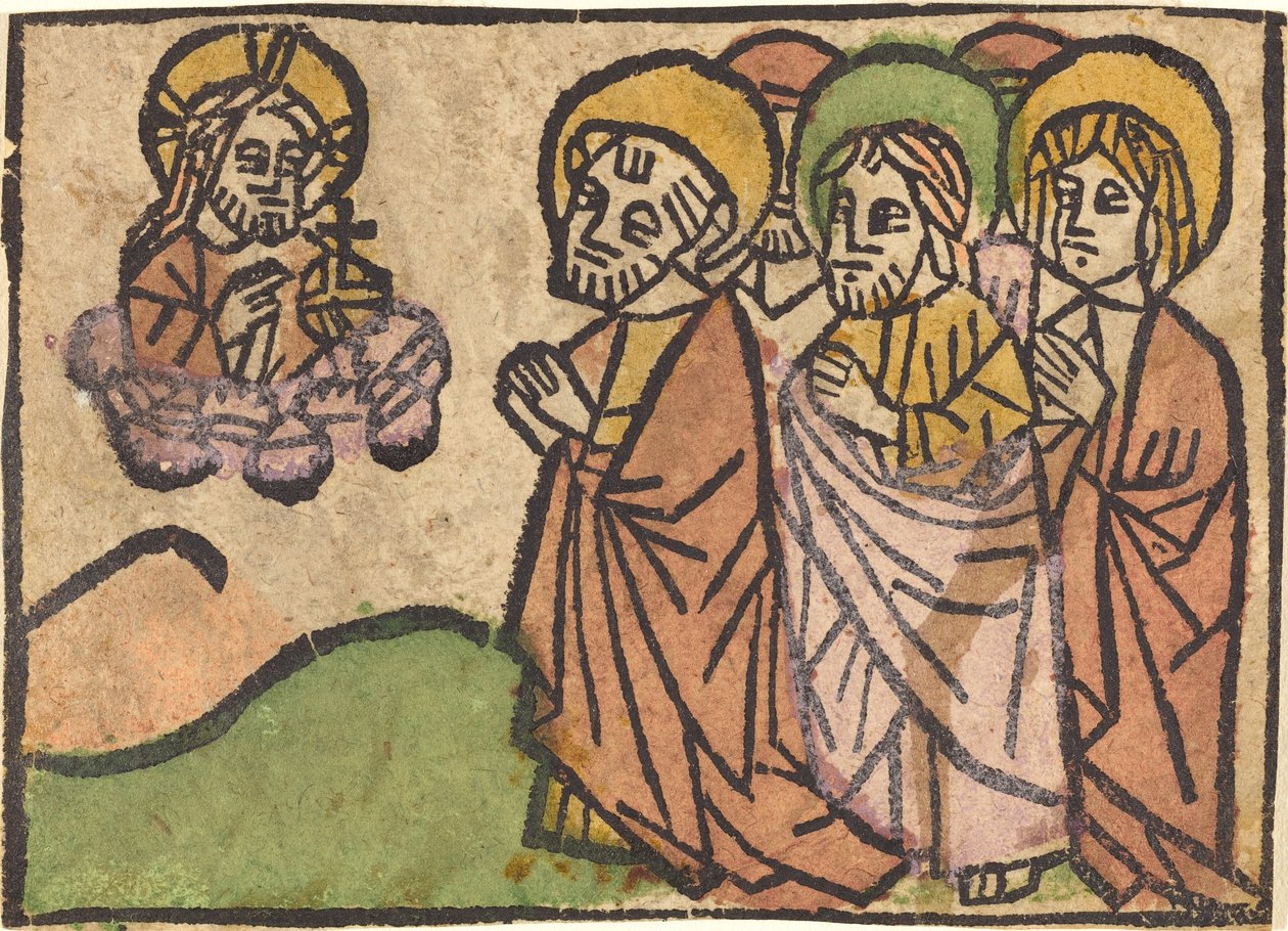 Kristus se zjevuje apoštolům od German 15th Century
