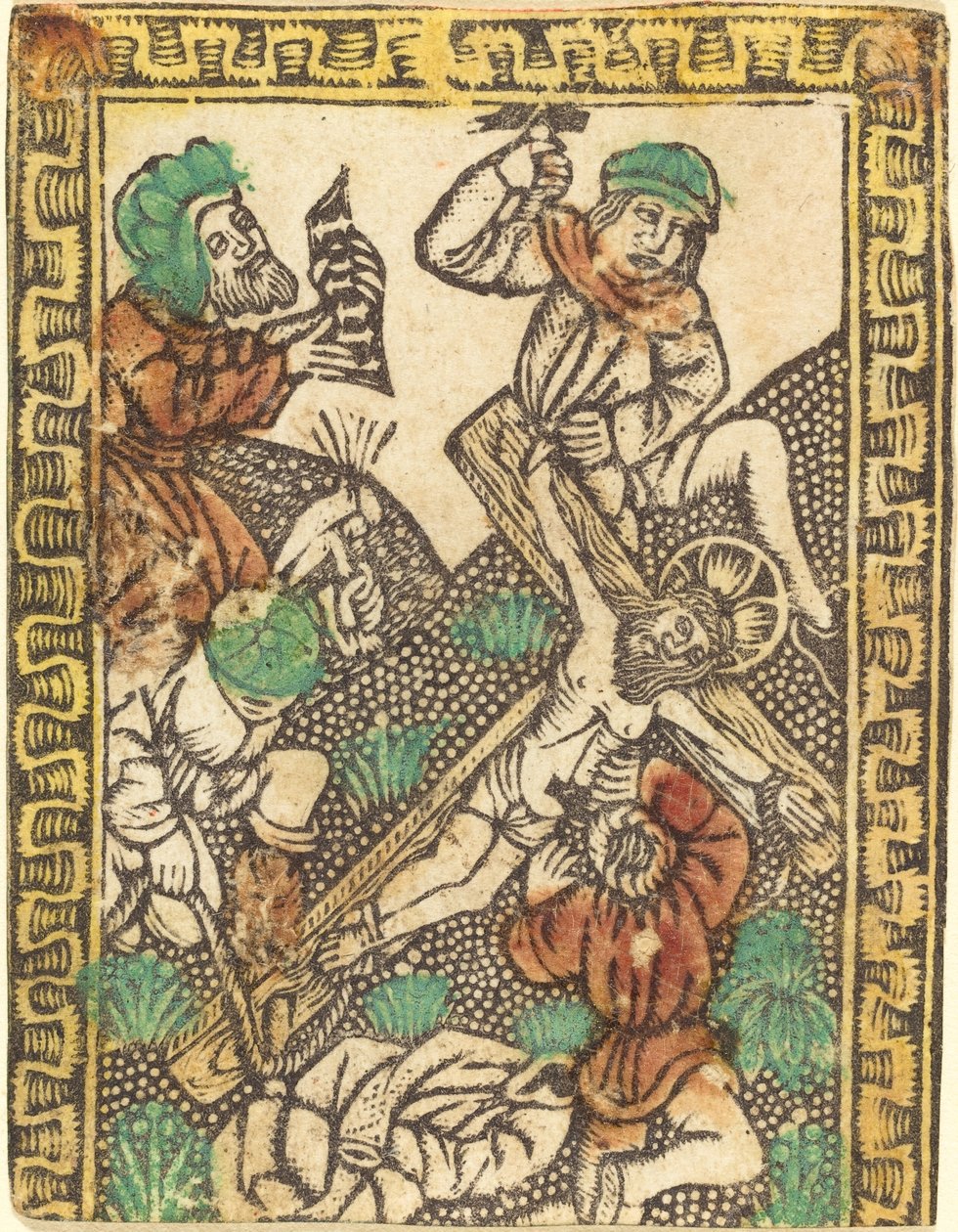 Kristus přibitý na kříž od German 15th Century