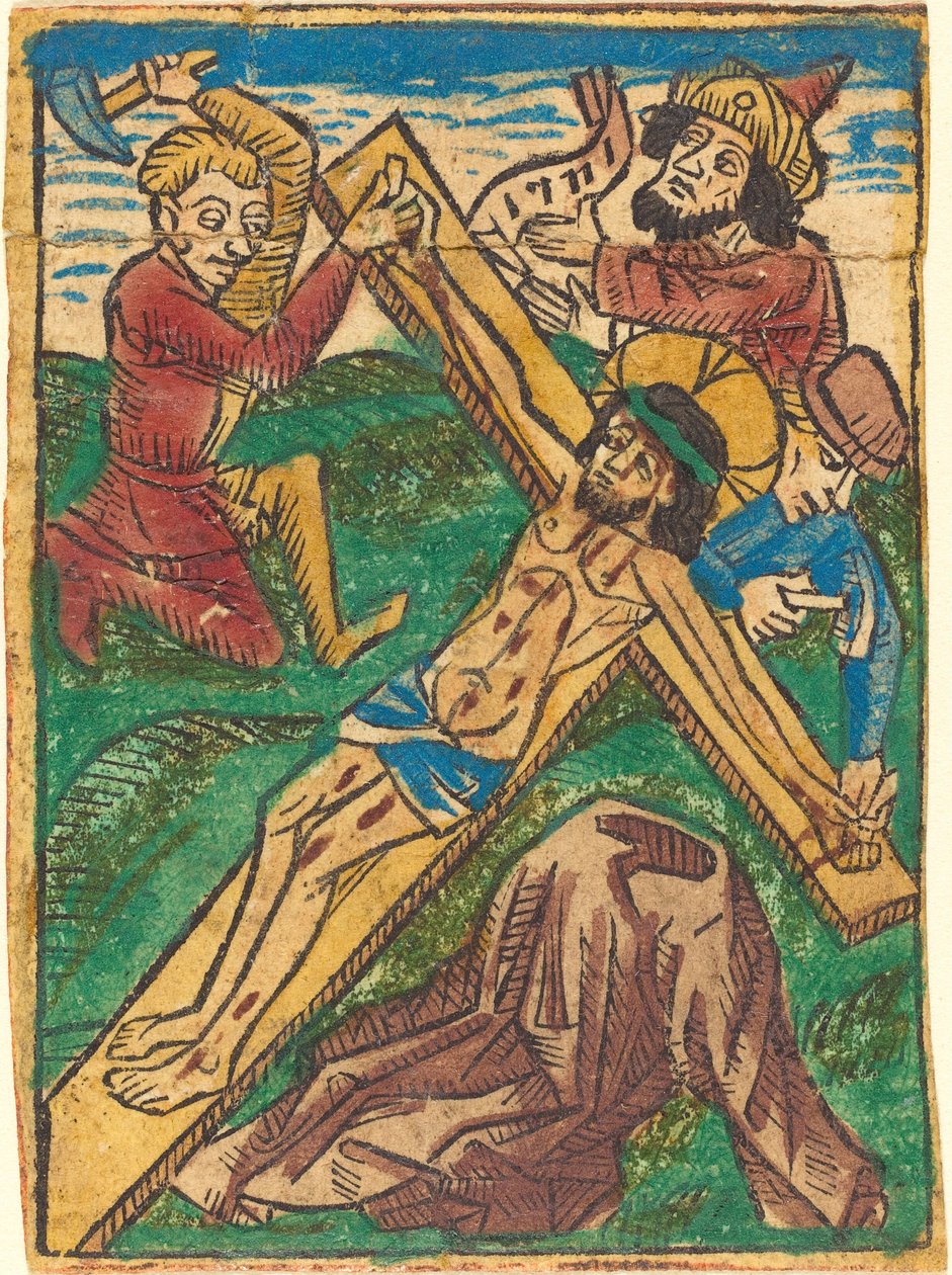 Kristus přibitý na kříž od German 15th Century