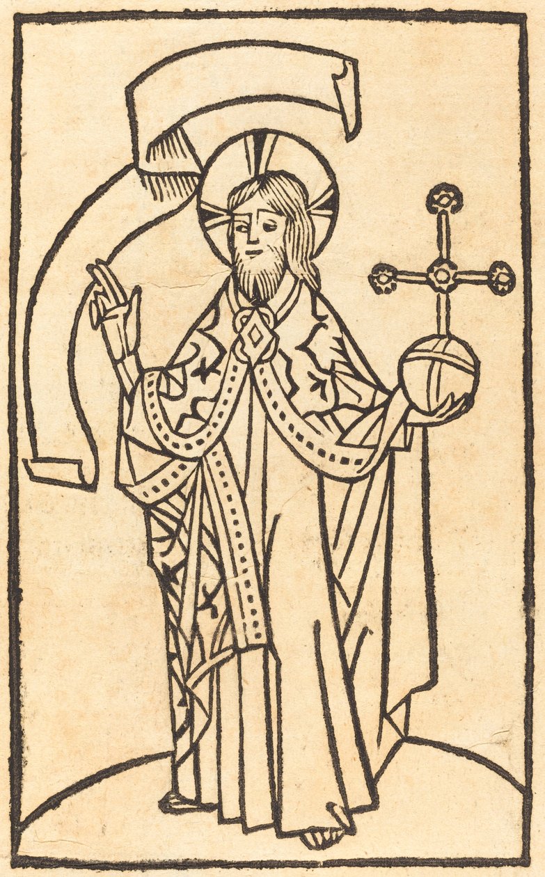 Před Kristem Us Salvatore od German 15th Century