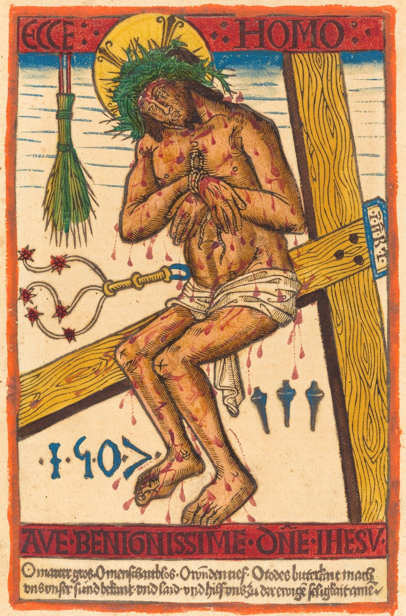 Kristus jako muž bolesti od German 15th Century