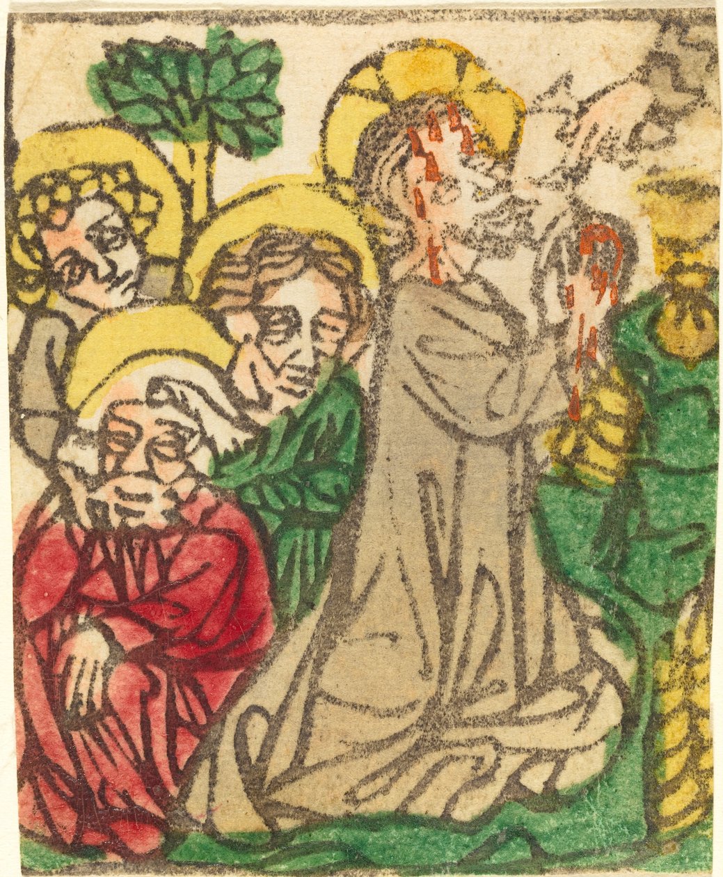 Kristus na hoře Olivetské od German 15th Century