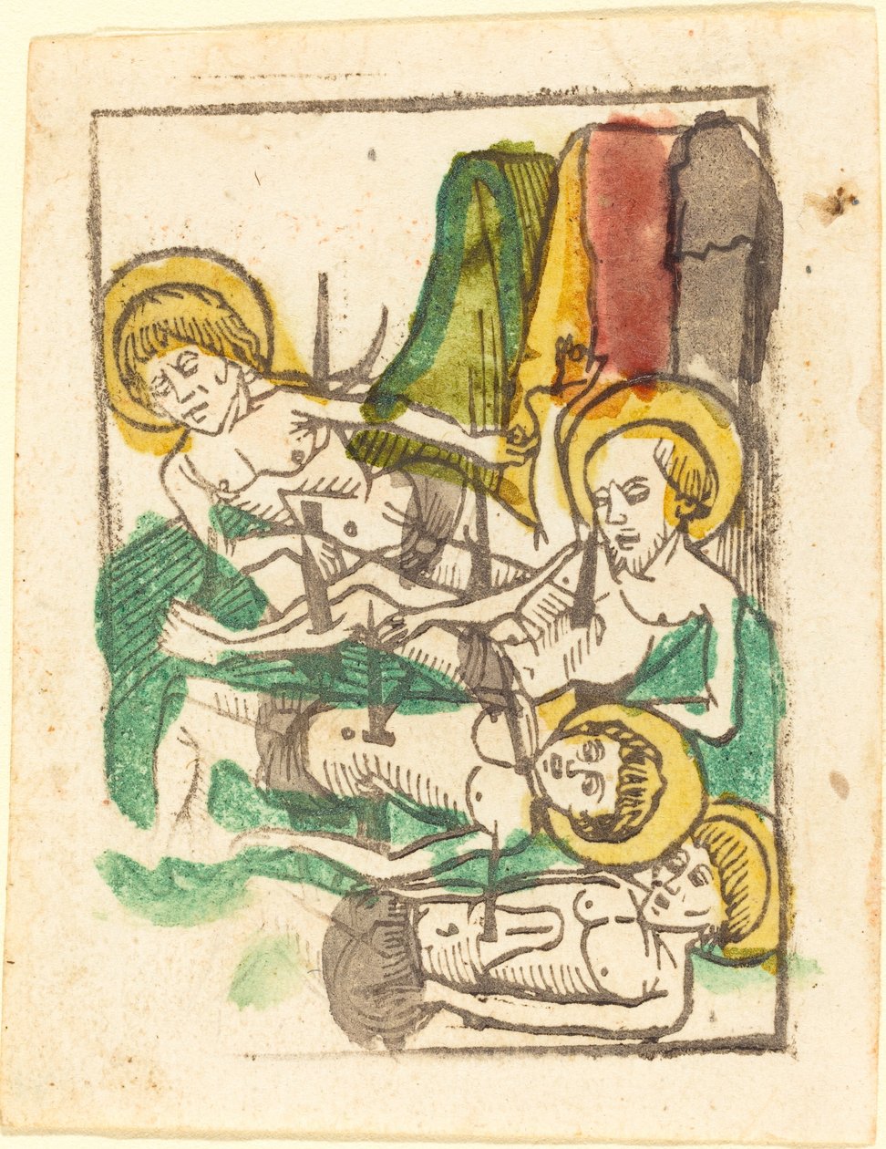 Čtyři mučedníci - svatý Acacius od German 15th Century