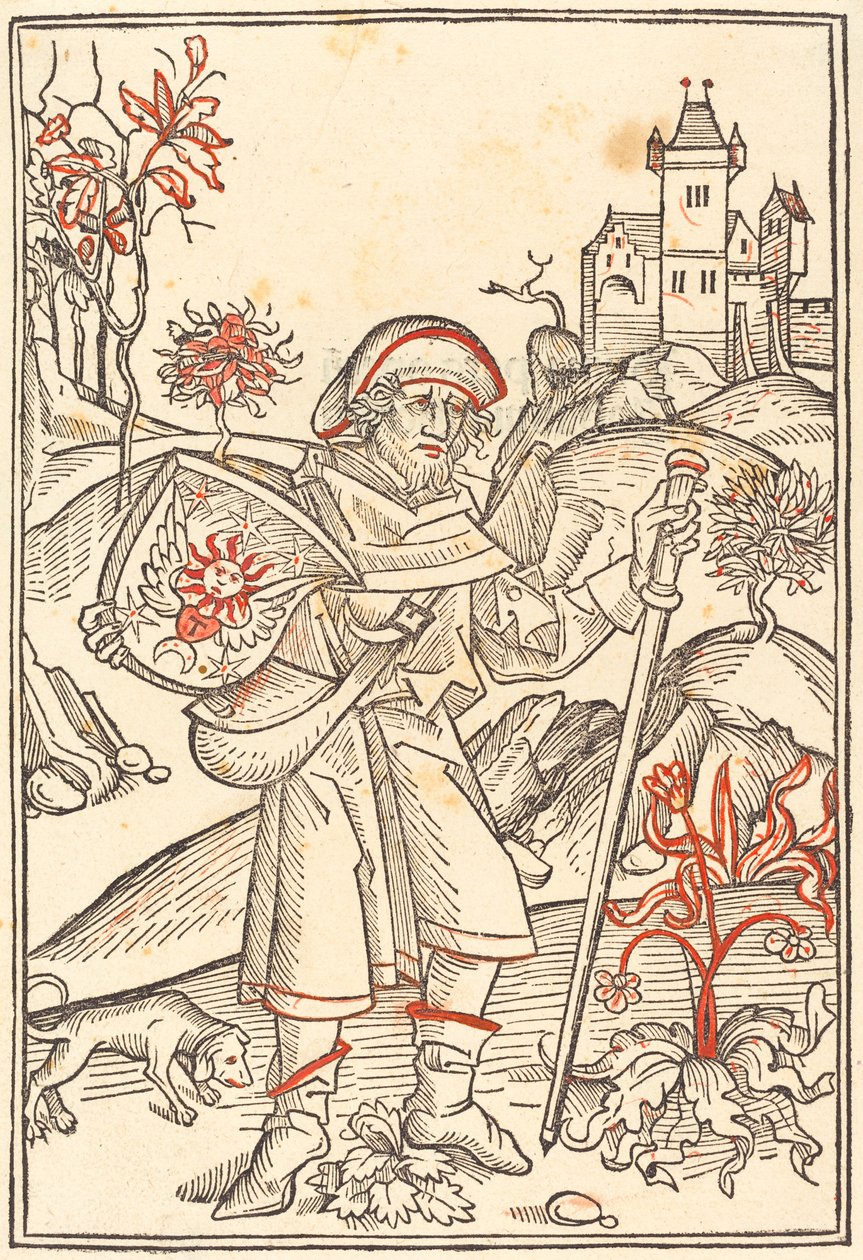Gerson jako poutník od German 15th Century