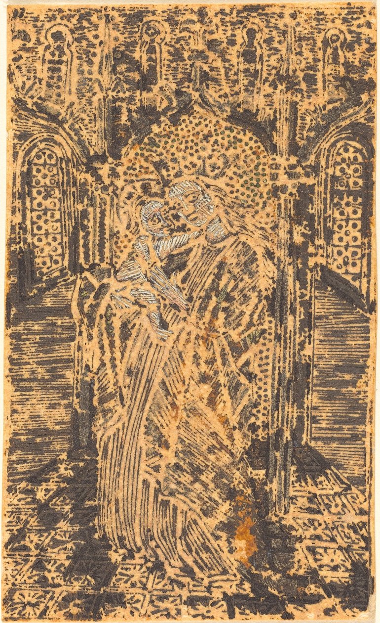 Madonna a dítě od German 15th Century