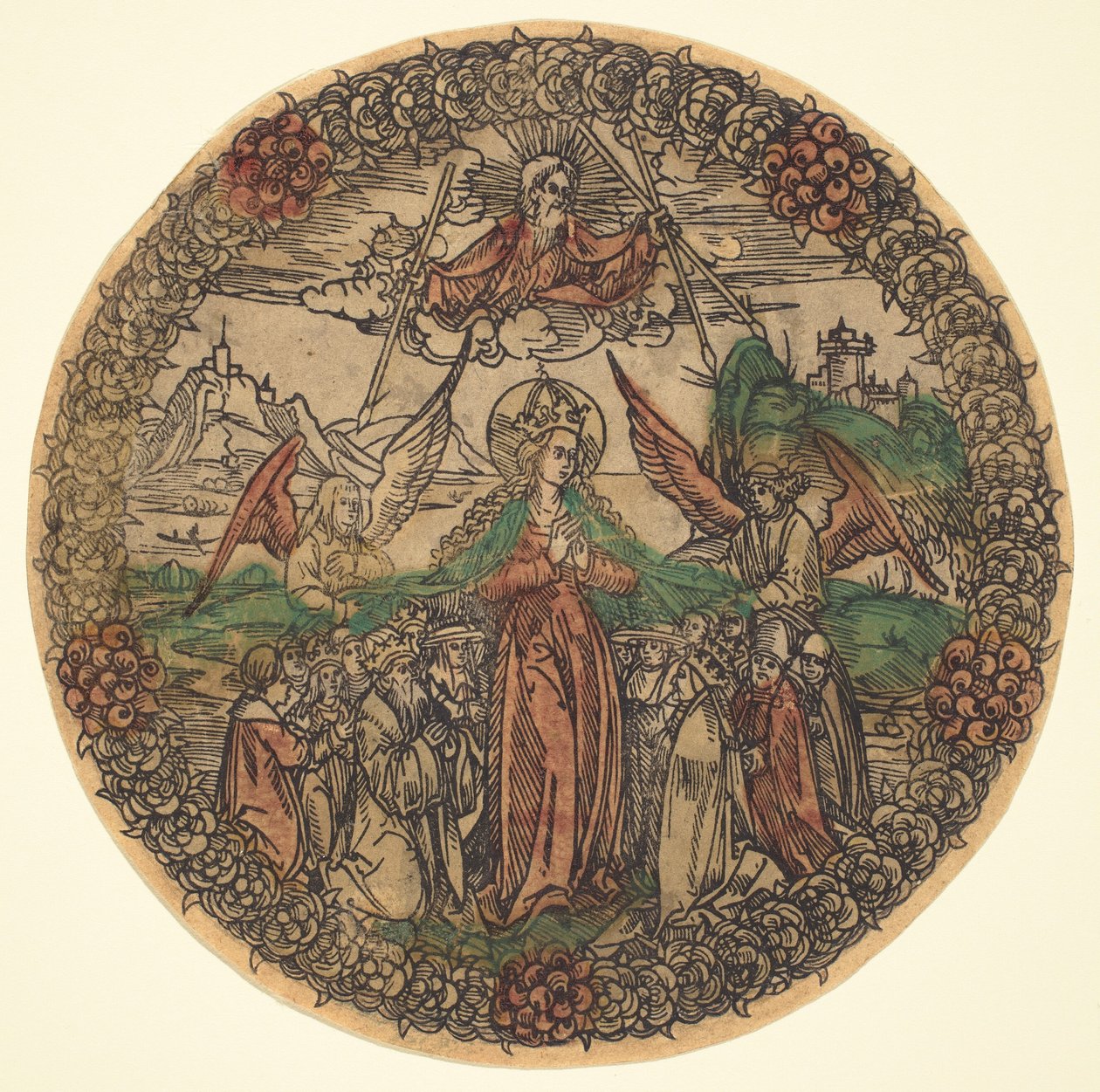 Madonna ve věnci z růží od German 15th Century