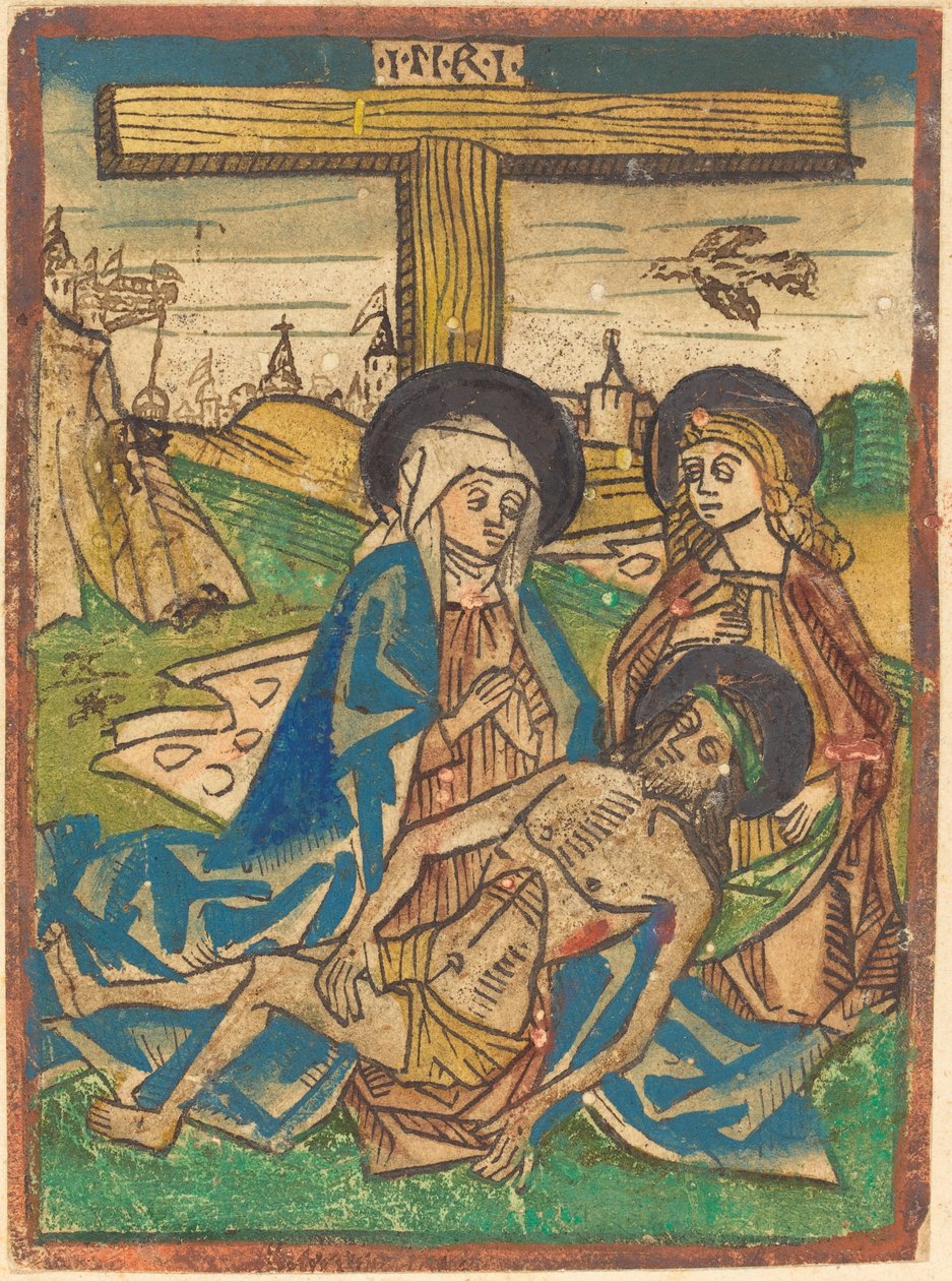 Pieta se svatým Janem od German 15th Century