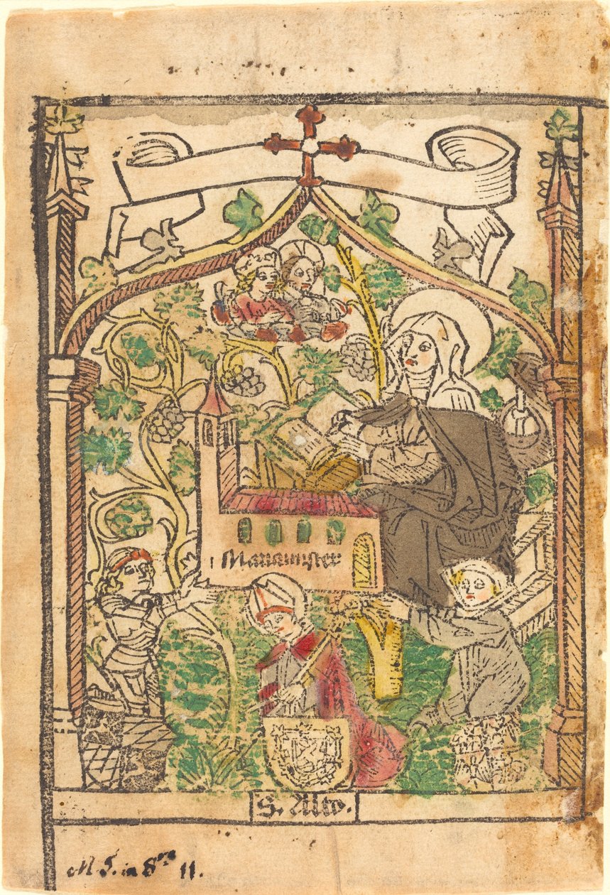 Saint Alto, Saint Bridget a zakladatelé Mariamunsteru od German 15th Century