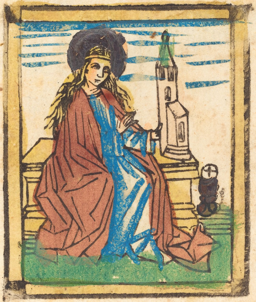 Svatá Barbora od German 15th Century