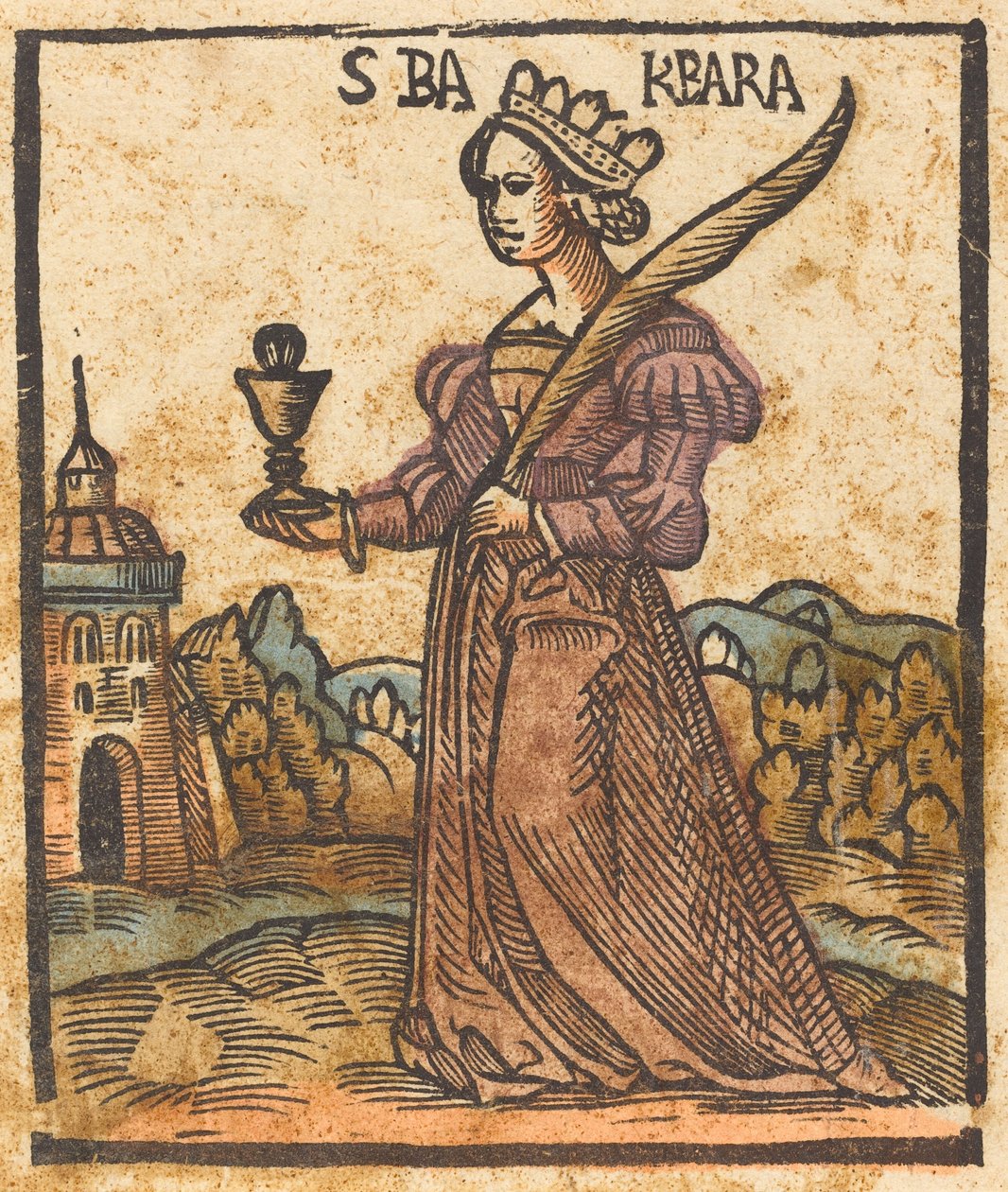 Svatá Barbora od German 15th Century