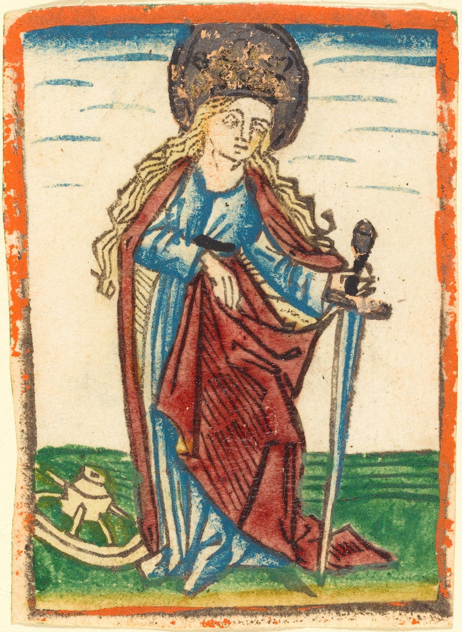 Svatá Kateřina od German 15th Century
