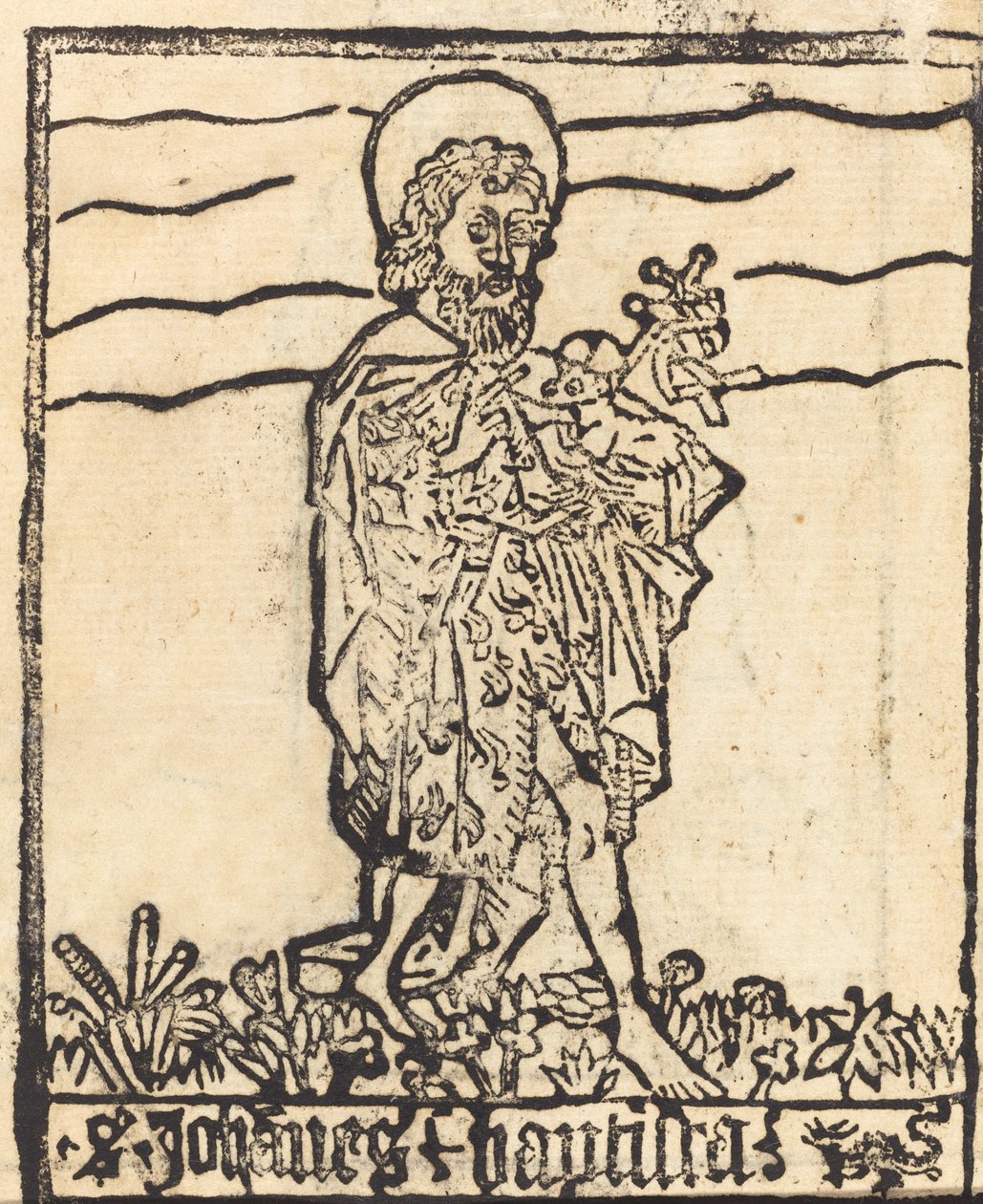 Svatý Jan Křtitel [recto] od German 15th Century