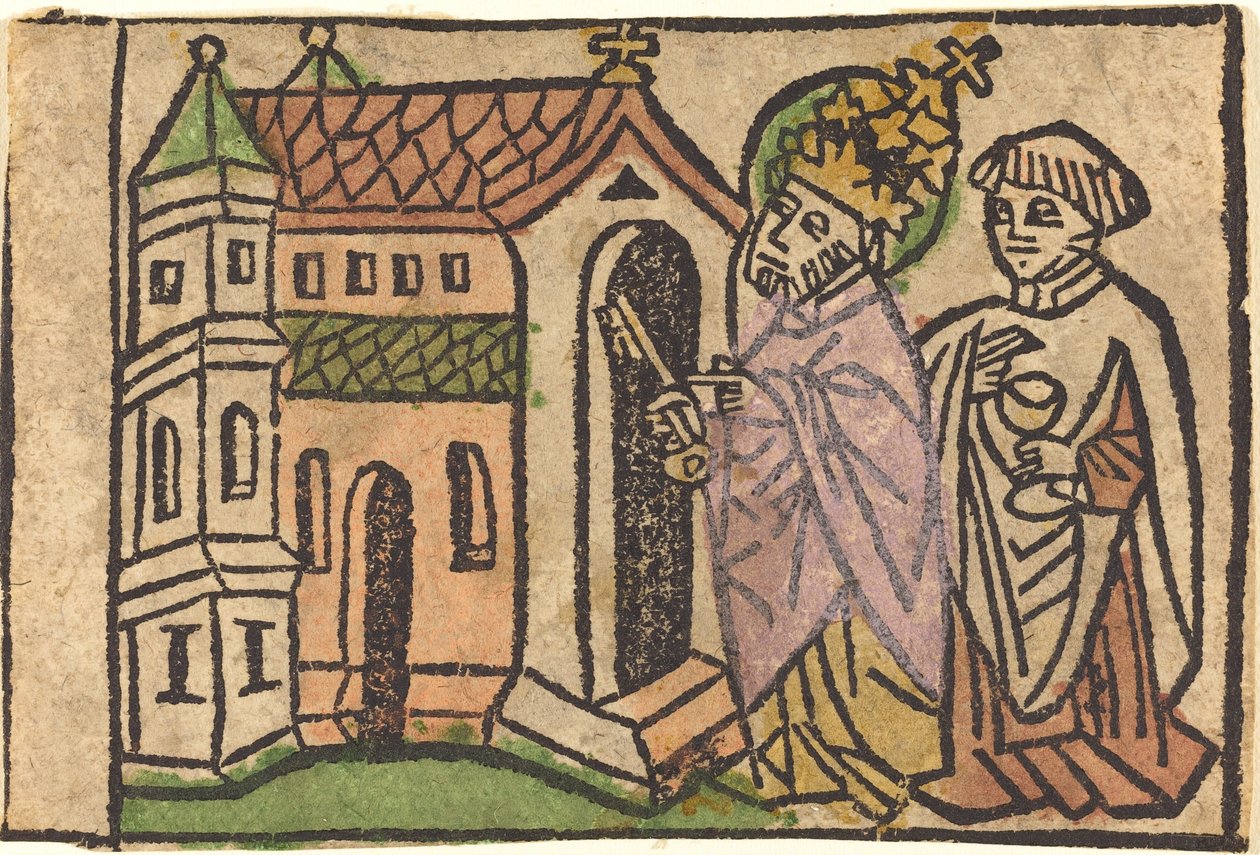 Svatý Petr jako zakladatel církve od German 15th Century