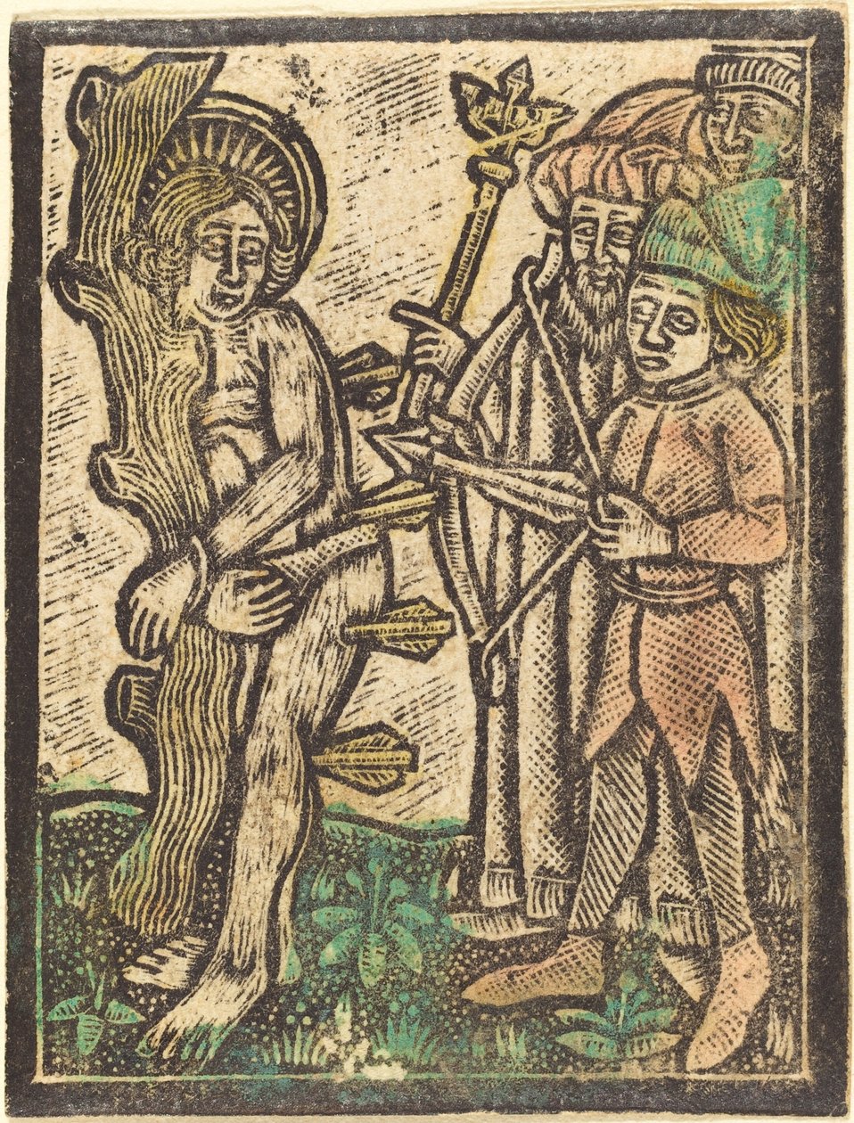 Svatý Šebestián od German 15th Century