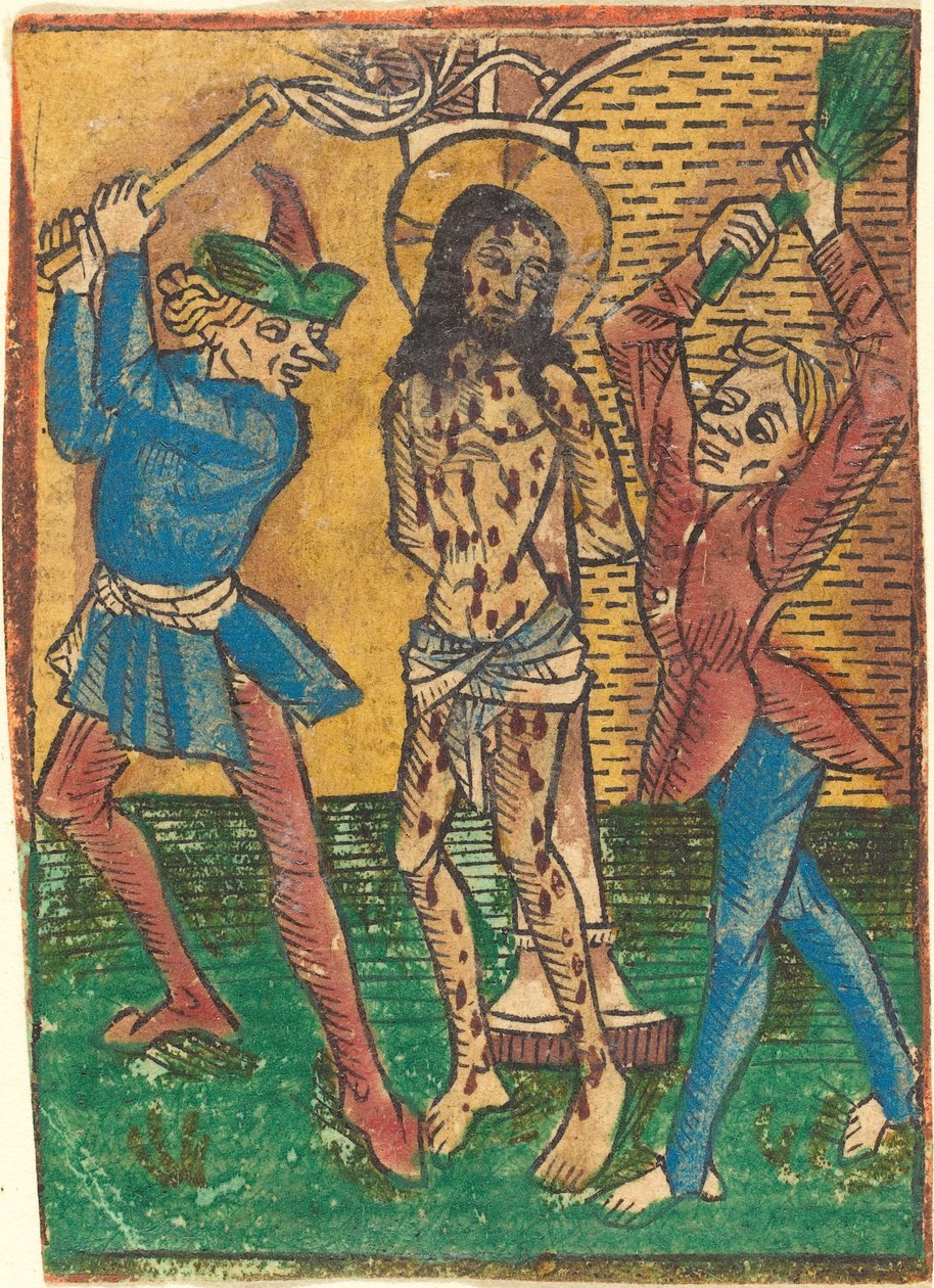 Bičování Krista od German 15th Century