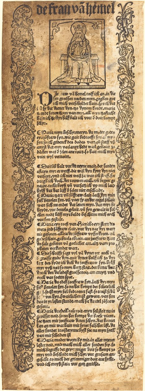 Píseň k Madoně od German 15th Century