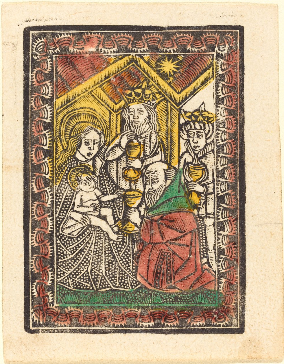Klanění tří králů od German 15th Century
