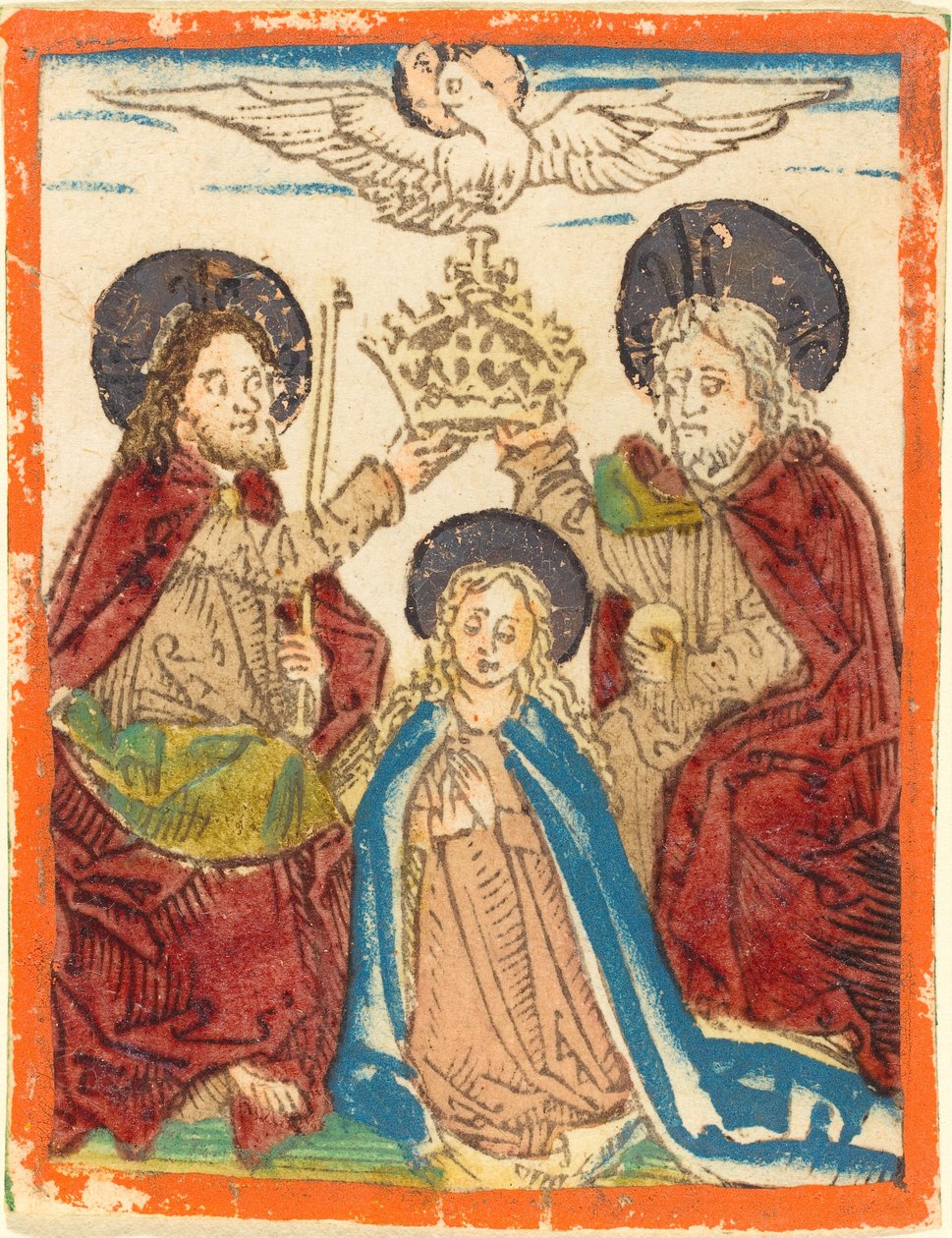 Korunovace Panny Marie od German 15th Century