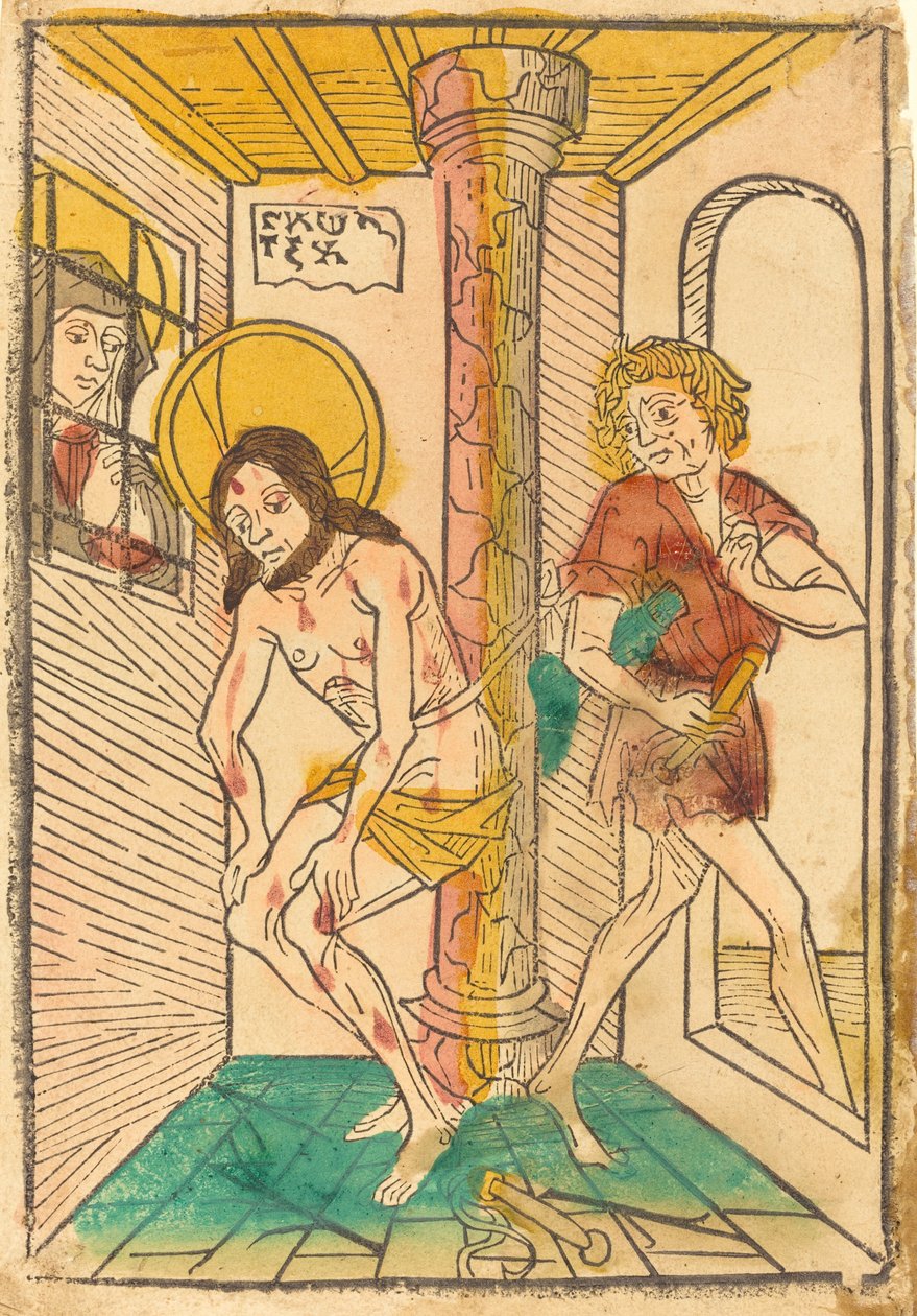 Bičování v přítomnosti Marie od German 15th Century
