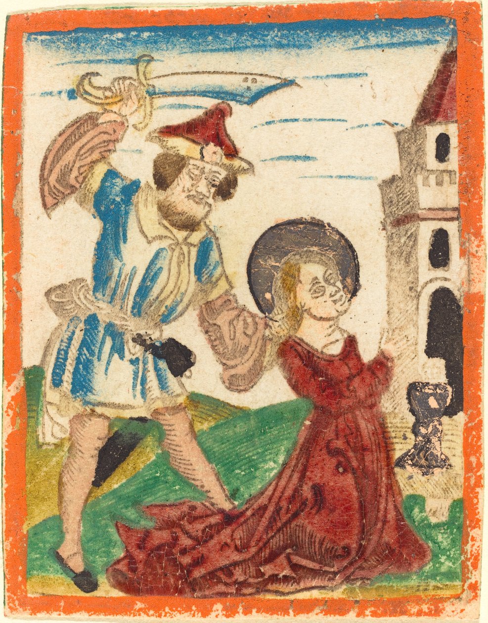 Umučení svaté Barbory od German 15th Century