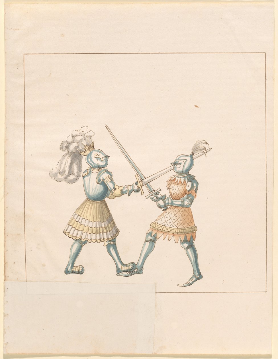 Freydal, Kniha klání a turnaj císaře Maxmiliána I.: Pěší boje (Třety) (III. díl): Deska 158 od German 16th Century