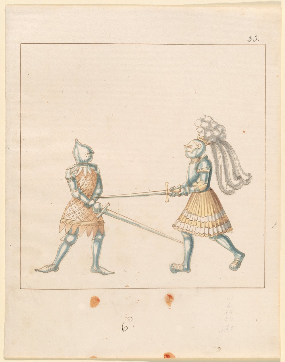 Freydal, Kniha klání a turnaj císaře Maxmiliána I.: Pěší boje (soutěže) (III. díl): Deska 163 od German 16th Century