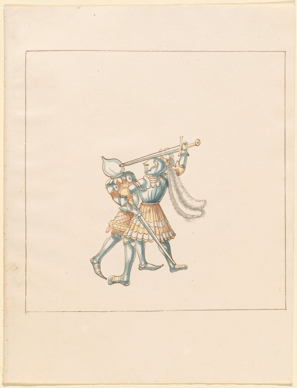 Freydal, Kniha klání a turnaj císaře Maxmiliána I.: Pěší boje (Třety) (III. díl): Deska 160 od German 16th Century
