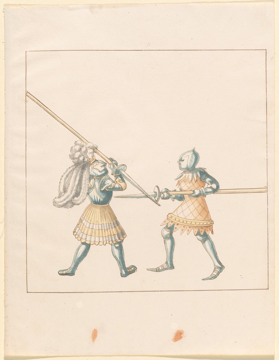 Freydal, Kniha klání a turnaj císaře Maxmiliána I.: Pěší boje (Třety) (III. díl): Deska 147 od German 16th Century