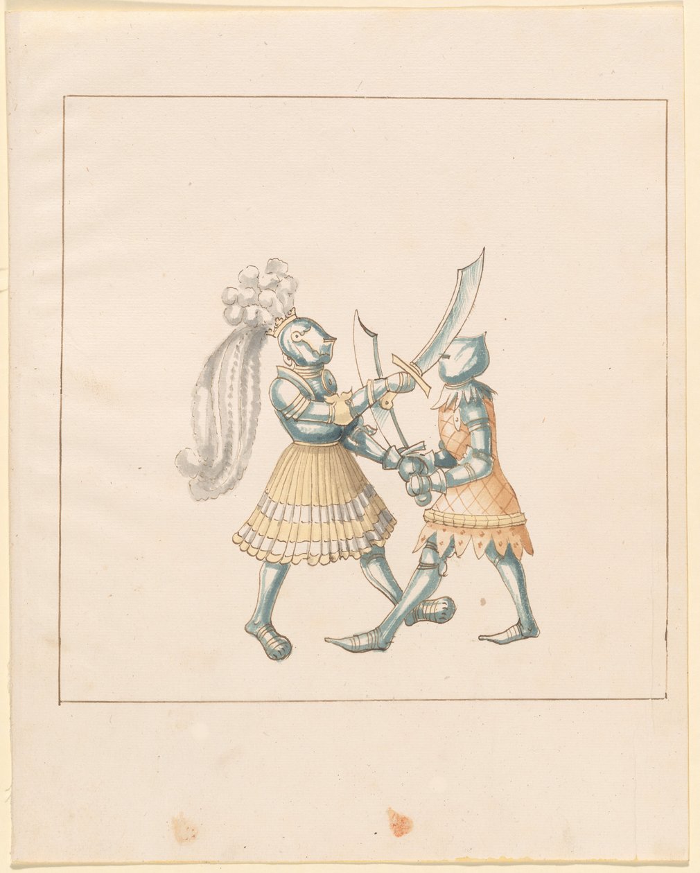 Freydal, Kniha klání a turnaj císaře Maxmiliána I.: Pěší boje (soutěže) (III. díl): Deska 153 od German 16th Century