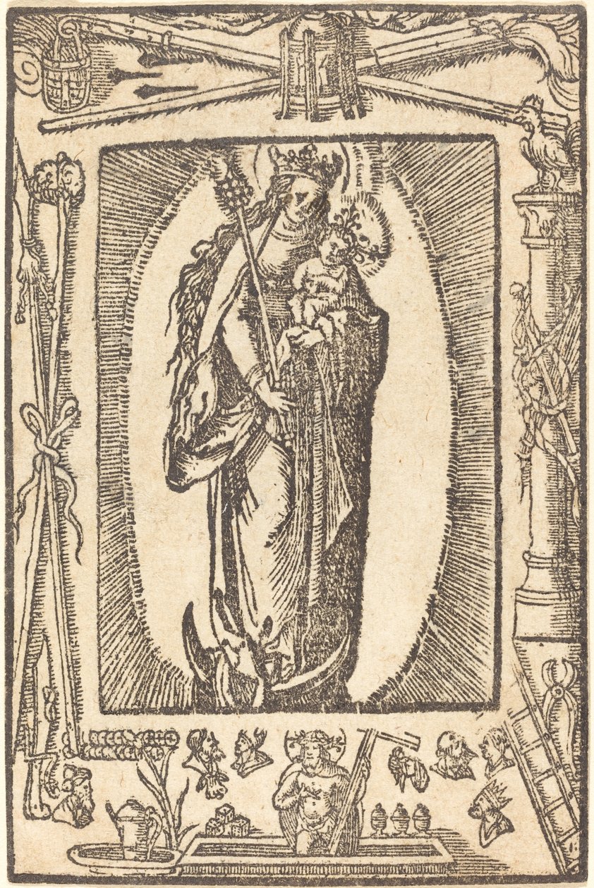 Madonna a dítě od German 16th Century