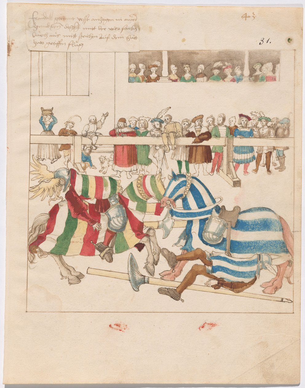 Mock Joust of War s pevnými štíty od German 16th Century