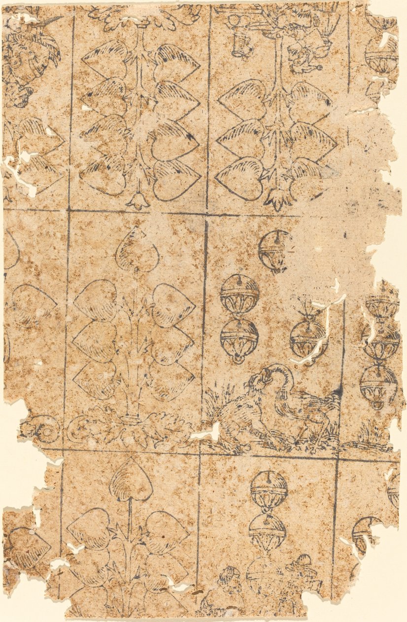 Hrací karta od German 16th Century