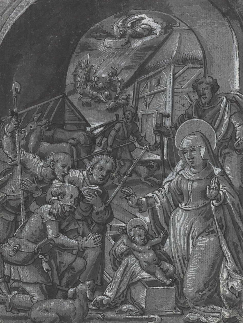 Narození Krista [verso] od German 16th Century