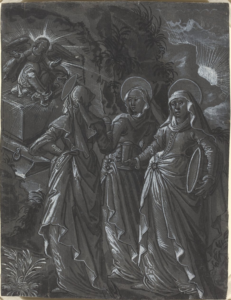 Tři ženy u hrobu [recto] od German 16th Century