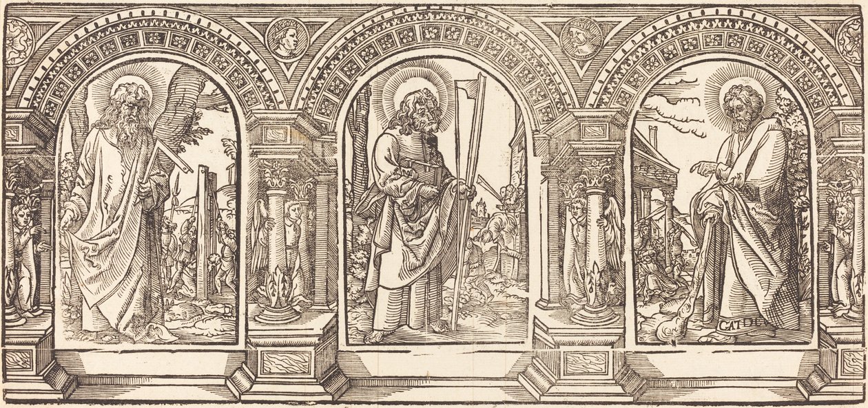 Kristus a jeho učedníci IV od German 16th Century after Martin Schongauer