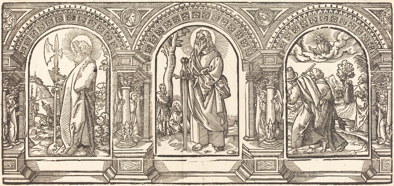 Kristus a jeho učedníci V od German 16th Century after Martin Schongauer