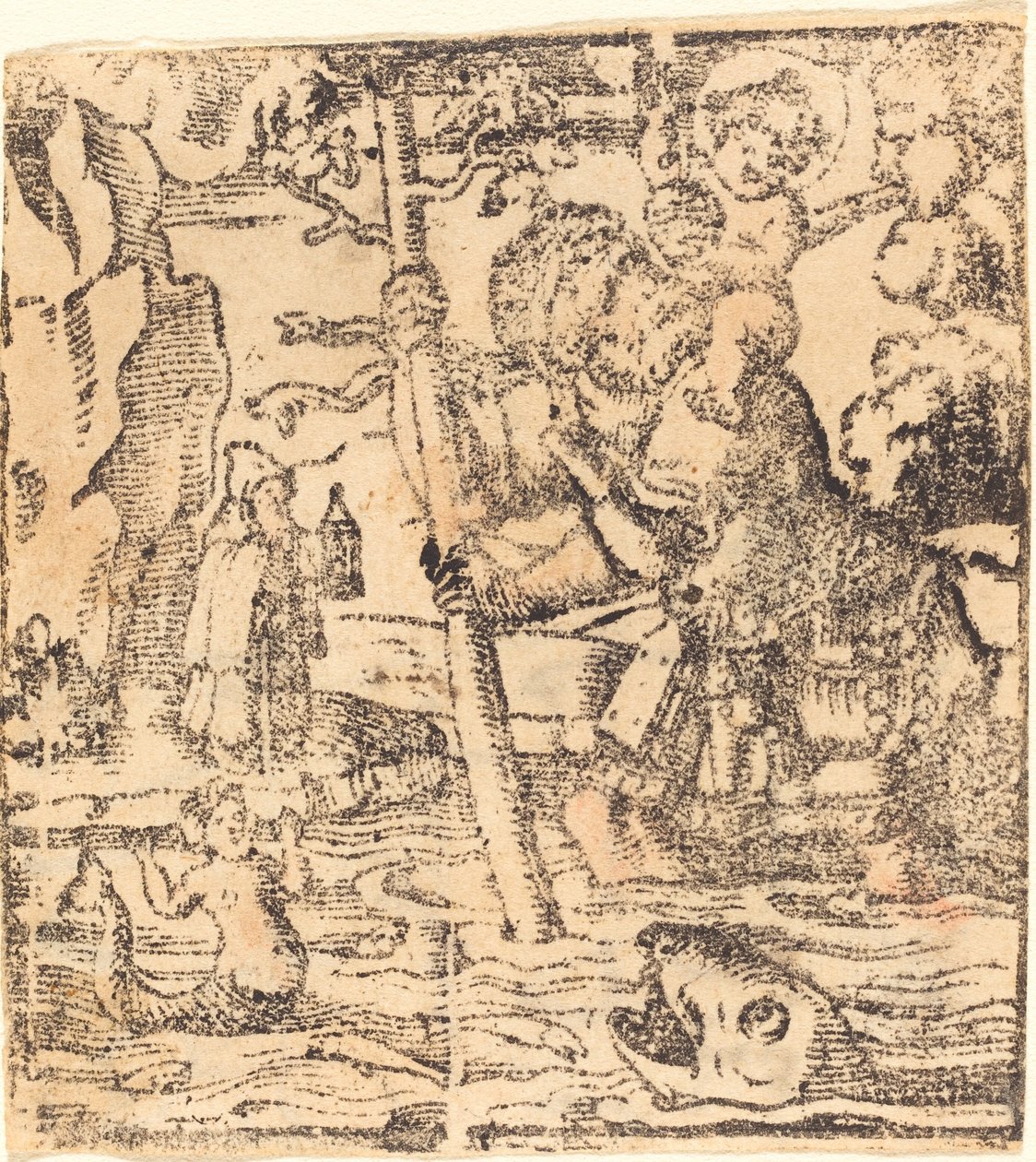 Svatý Kryštof od German 16th or 19th Century