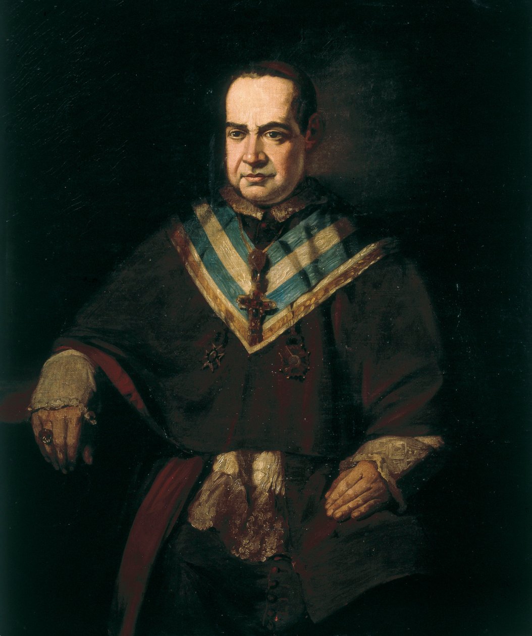 Portrét Saint Anthony Mary (Antoine-Mary) Claret (1807-1870) Malba Němce Hernendeze Amorese (1823-1894) Madrid 19. století. Komunita Claretiana del Buen Suceso od German Hernandez Amores