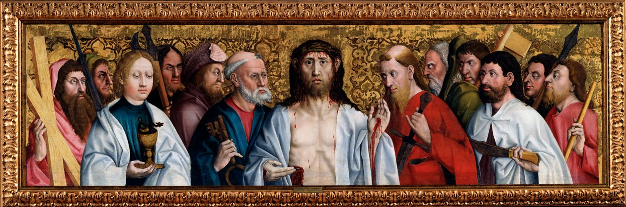 Kristus a dvanáct apoštolů, druhá polovina 15. století od German Master