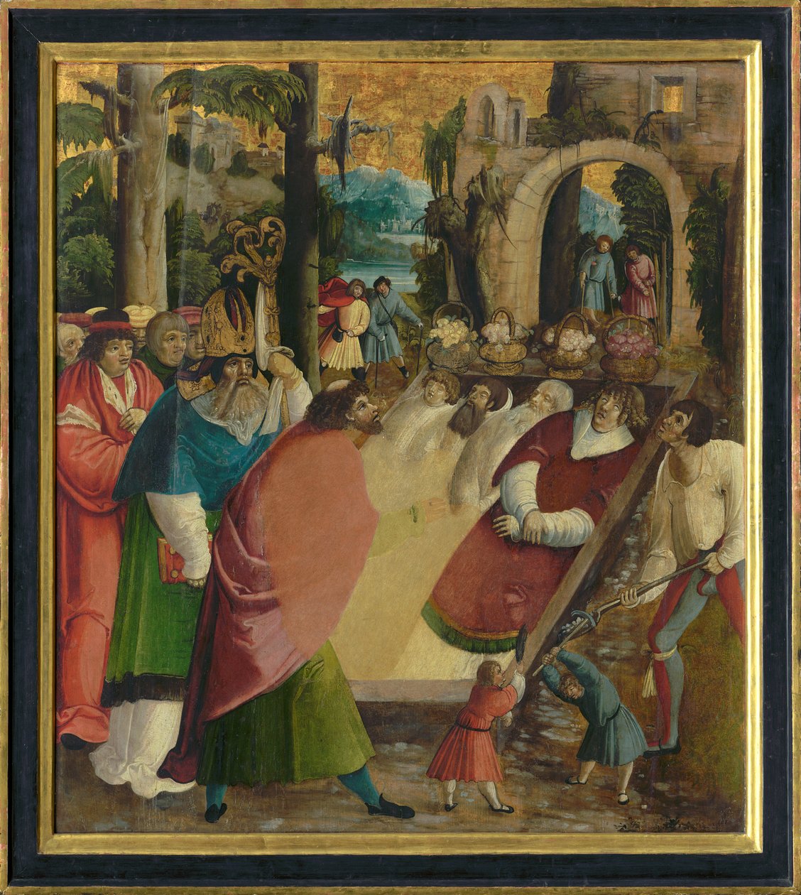 Nález ostatků svatého Štěpána prvního mučedníka, asi 1515. od German Master