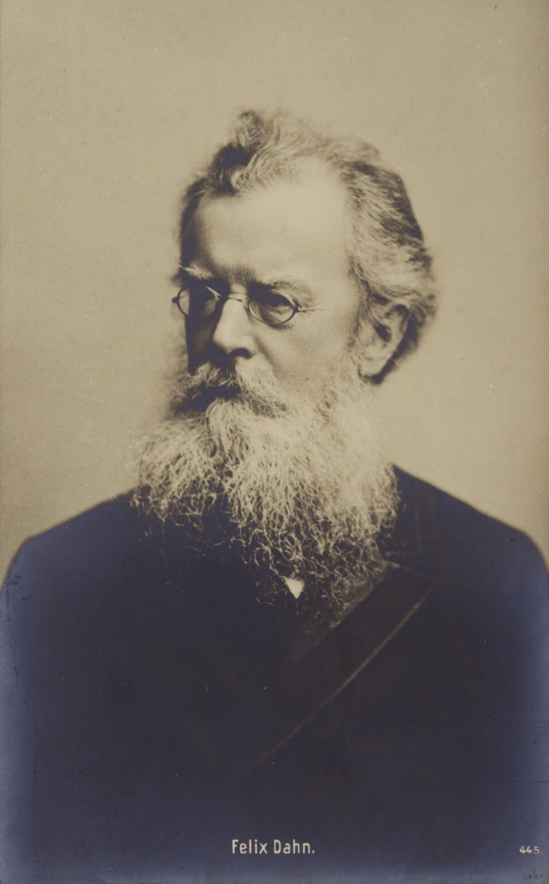 Felix Dahn (1834-1912), německý právník, spisovatel a historik (čb fotografie) od German Photographer