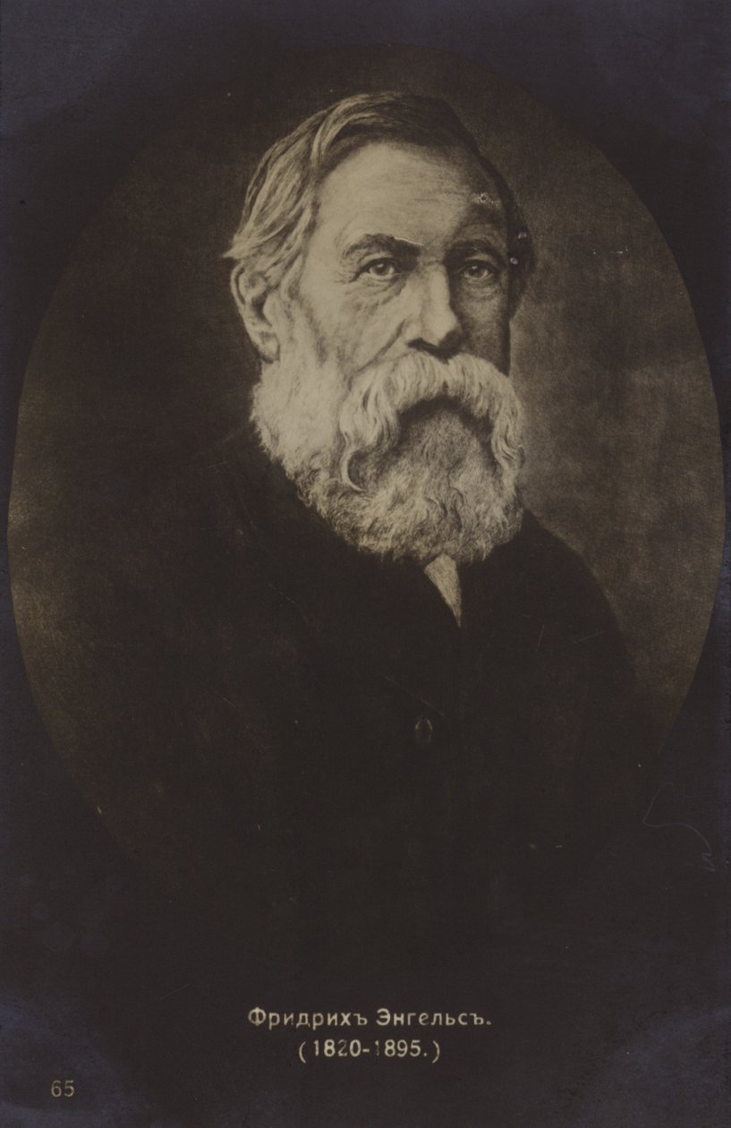 Friedrich Engels (1820-1895), německý politický teoretik, sociální vědec a spisovatel (čb fotografie) od German Photographer