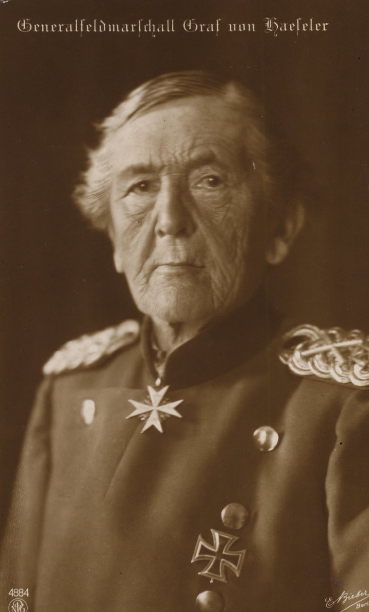 Polní maršál hrabě von Haeseler (čb fotografie) od German Photographer