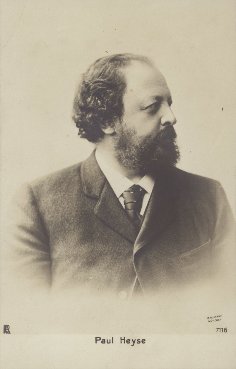Paul Heyse (1830-1914), německý spisovatel a překladatel (čb fotografie) od German Photographer