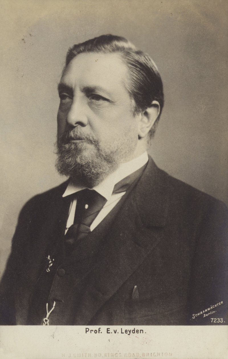 Profesor Ernst Viktor von Leyden (1832-1910), německý lékař (čb fotografie) od German Photographer