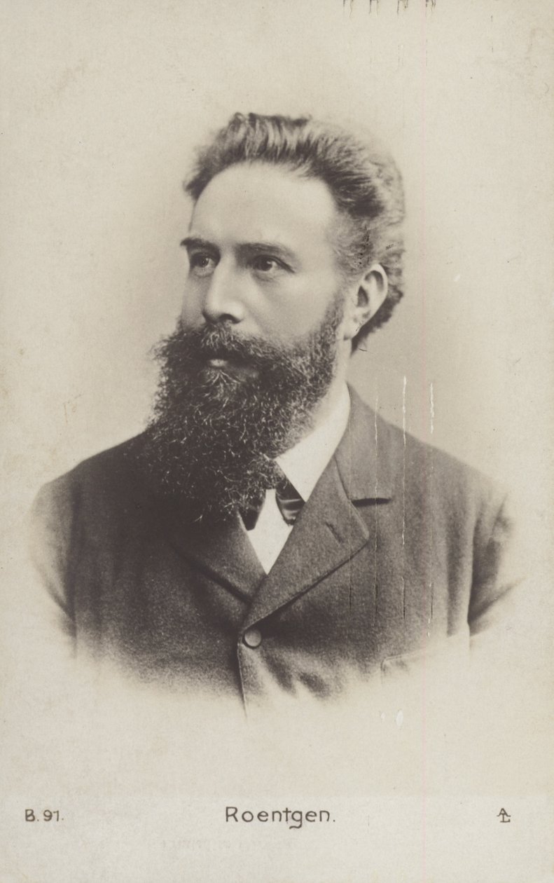 Wilhelm Roentgen (1845-1923), německý fyzik (čb fotografie) od German Photographer